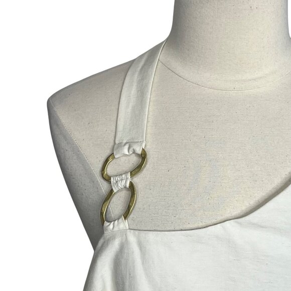 Future Collective Dress Linen Blend Cream Size 24 - Picture 6 of 13